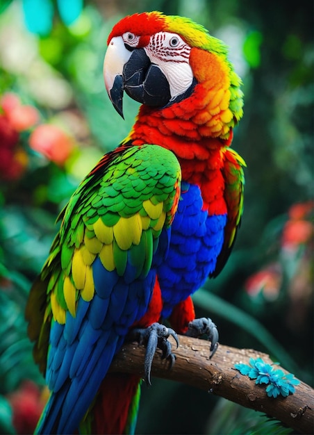 Fotografia epica del dio pappagallo 8k