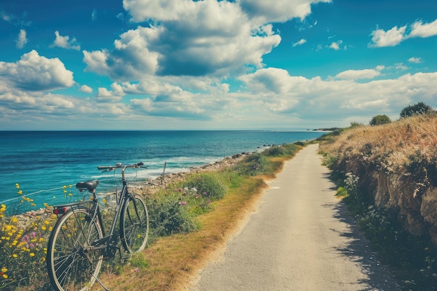 Fotografia in bicicletta lungo la costa