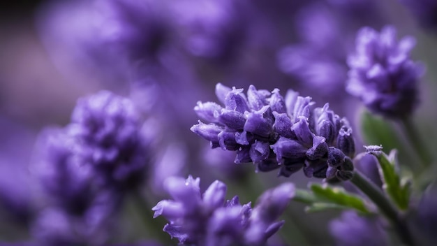 fotografia macro del fiore di lavanda