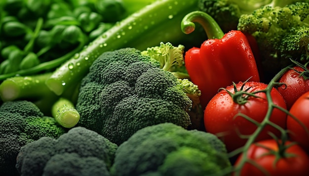 Fotografia macro di verdure