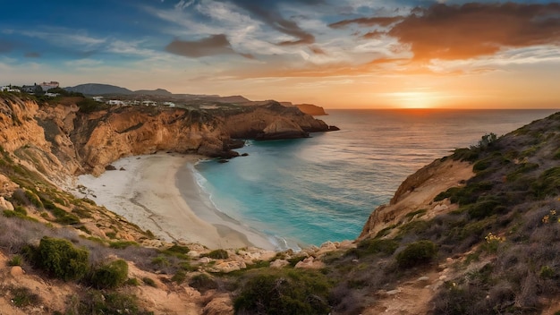 Fotografia panoramica del parco naturale di Cabo de Gata Nijar in Andalusia, in Spagna