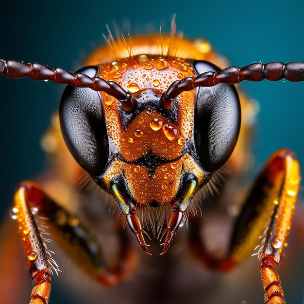 fotografia ravvicinata e personale di macroscopie di insetti