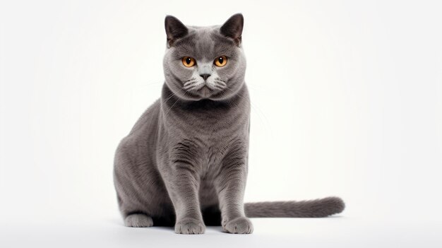 fotografia realistica del gatto british shorthair