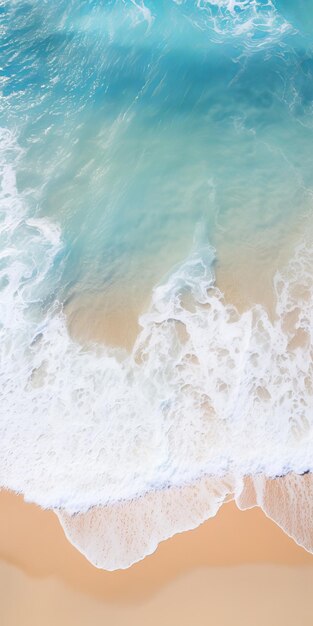 Fotografia rinascimentale Illusione ipnotica delle onde dell'oceano sulla spiaggia di Bondi