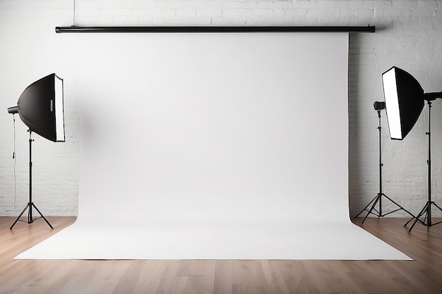 Fotografia Studio Backdrop Mockup