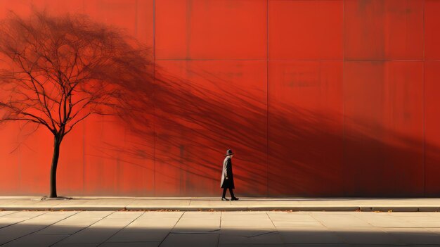 Fotografia urbana minimalista che cattura la quiete perduta