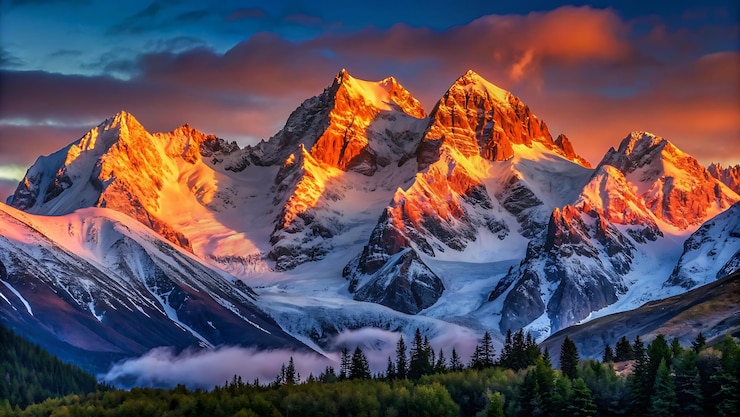 Foto fotografie panoramiche di montagne, foreste, oceani, tramonti e paesaggi naturali