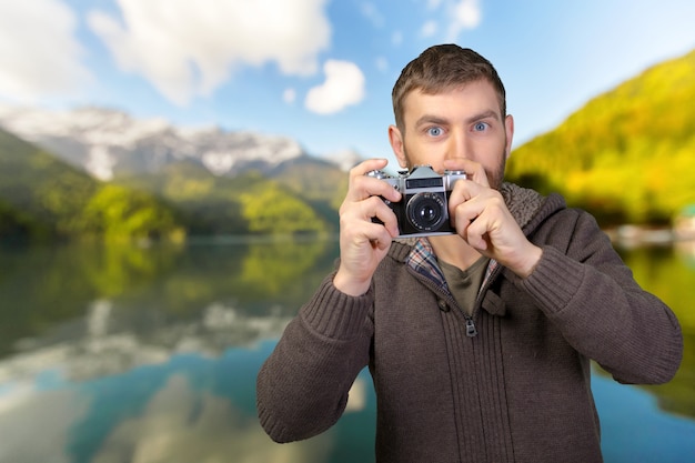 Fotografo di scattare una foto