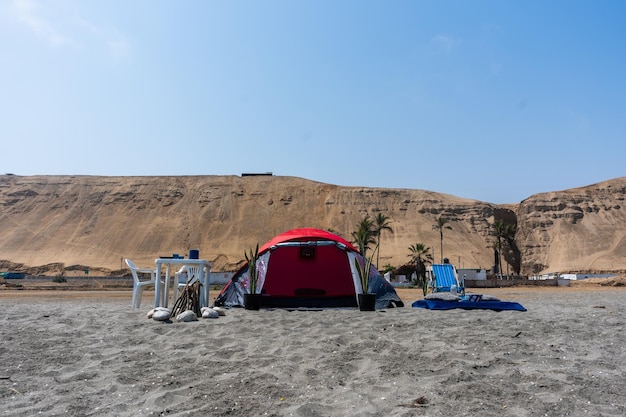 Fotolibro di un campo sulla spiaggia in Perù