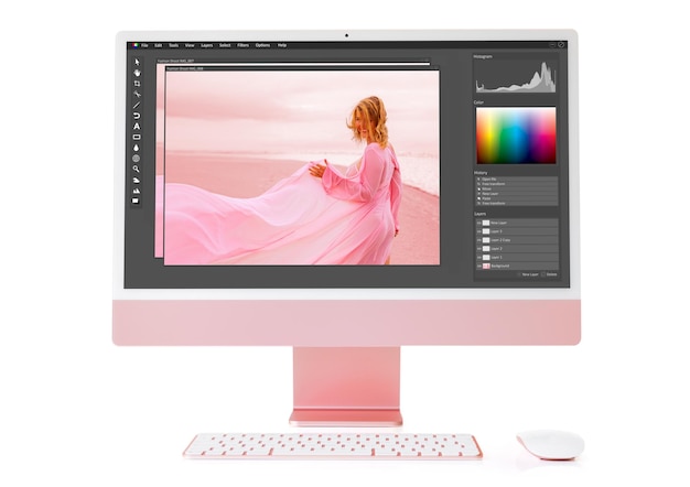 Fotoritocco e ritocco su moderni computer desktop