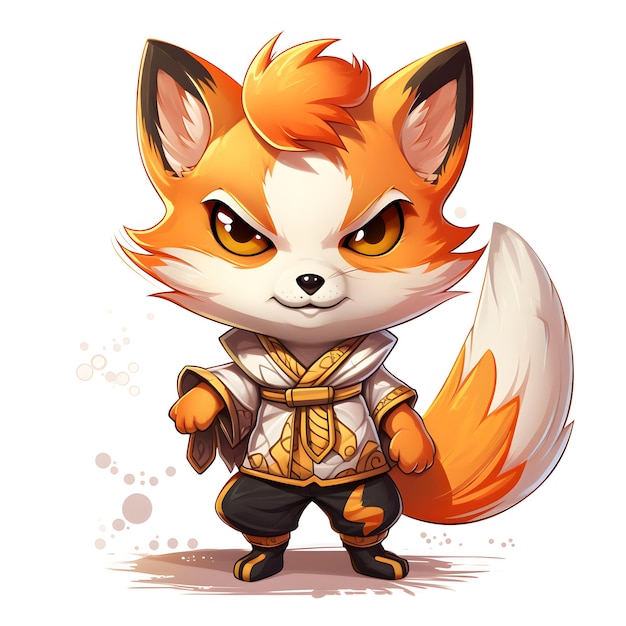 Fox anime personaggio cartoon carino