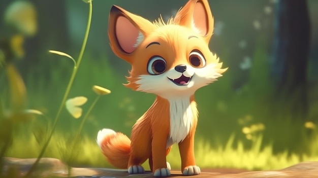 Fox dal film d'animazione disney volpe