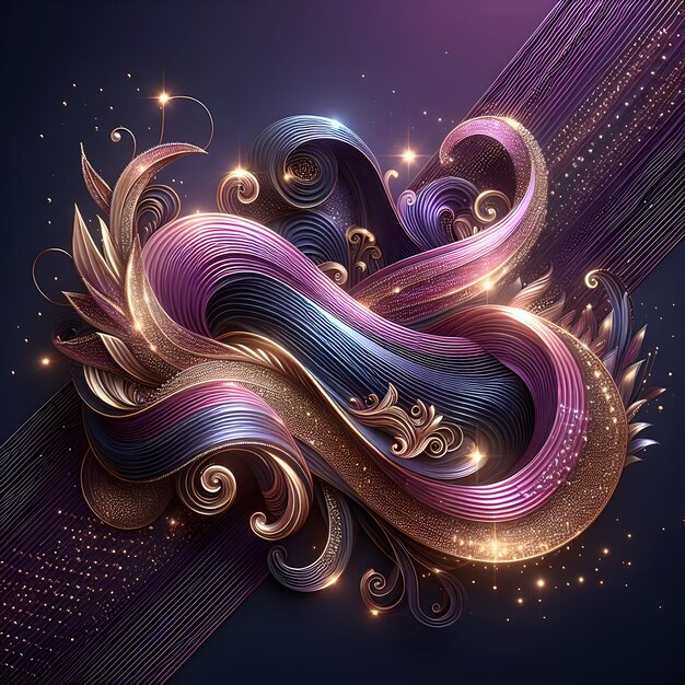 Fractal art design grafico creativo