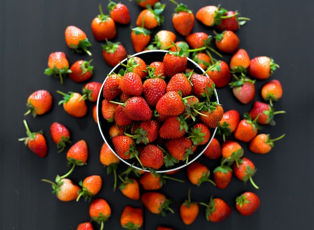 Fragola perfetta matura fresca