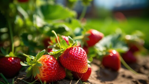 Fragole fresche biologiche