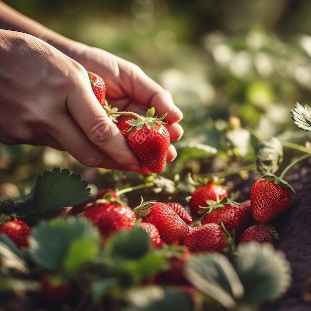 Fragole fresche biologiche