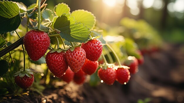 Fragole fresche biologiche