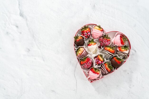 Fragole ricoperte di cioccolato