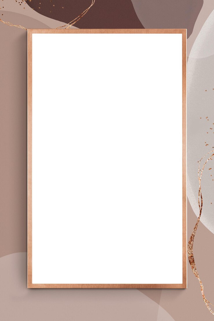 Foto frame in rame png sfondo astratto