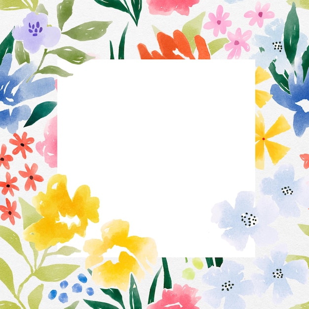 Frame png di fiore estivo sfondo trasparente