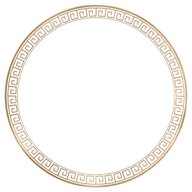 Frame png oriental woodblock pattern cerchio d'oro nel tema del Capodanno cinese