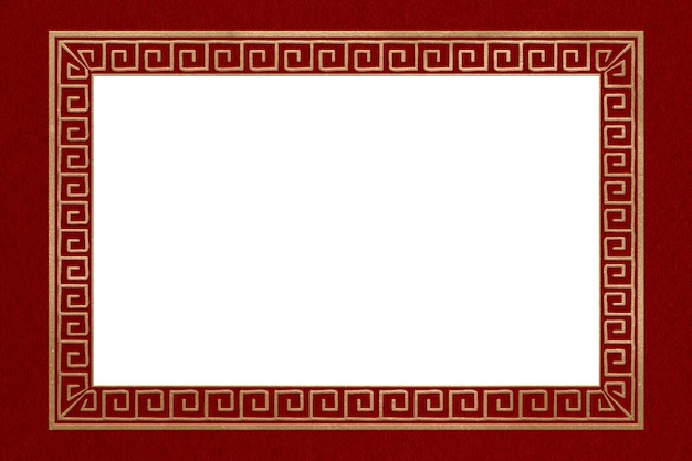 Frame png oriental woodblock pattern quadrato d'oro nel tema del Capodanno cinese