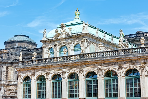 Frammento del palazzo Zwinger a Dresda, in Germania