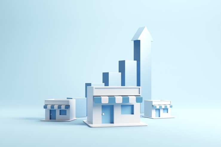 Foto franchising con grafico crescere.