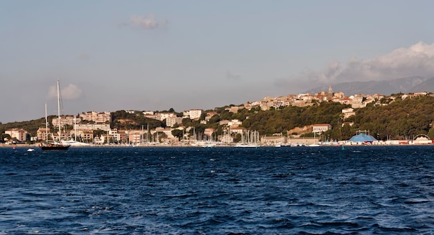 Francia corsica Porto Vecchio vista della città dal mare