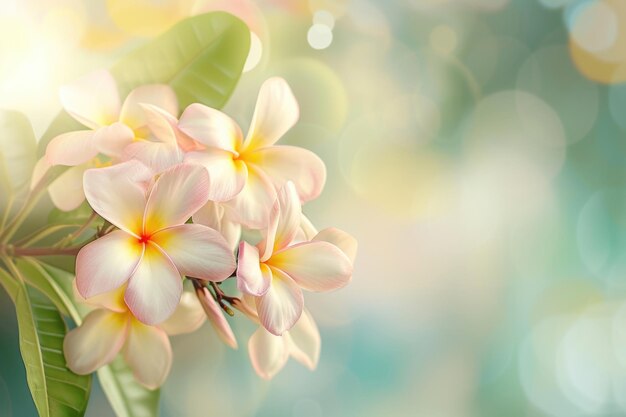 Frangipani fiori tropicali di plumeria di alberi a foglia caduca