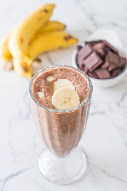 frappè alla banana al cioccolato