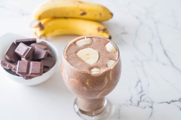 frappè alla banana al cioccolato