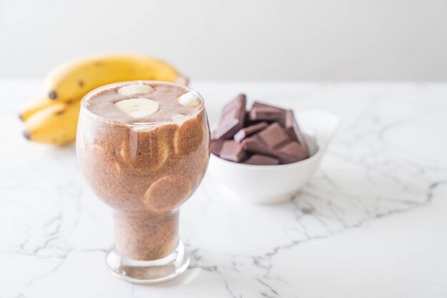 frappè alla banana al cioccolato