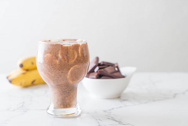 frappè alla banana al cioccolato