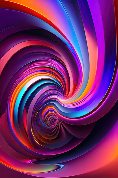 Frattale astratto forme colorate viola ardente Fantasia sfondo chiaro Arte generativa
