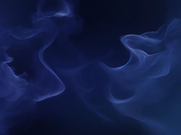 Frattale astratto sfondo nero fumoso blu navy Elemento di design per opere grafiche