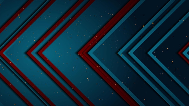 Frecce blu scuro e rosso tech disegno geometrico astratto
