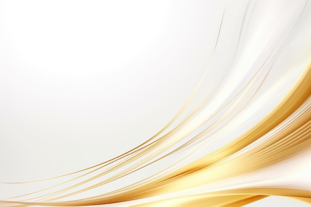Free plain white background with gold wave