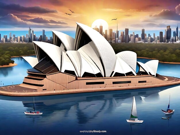 Free Vector Realistic Australia Day Concept con testo 26 gennaio Australia Day