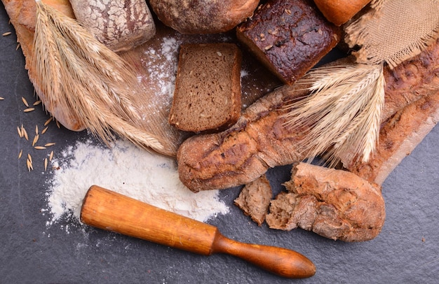 Freschezza di pane profumato delle migliori varietà di grano