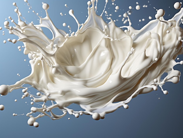 Fresh Milk Splash IA generativa