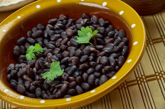 Frijoles negros, cucina cubana, piatto popolare in America Latina