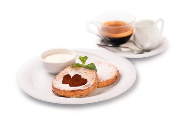 Frittelle di formaggio e caffè