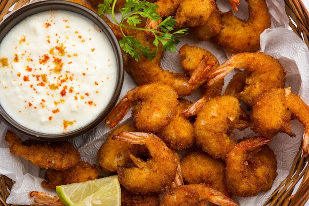 Frittelle di gamberetti o gamberi bajji o jheenga pakodaÃƒÂƒÃ‚Â‚ÃƒÂ‚Ã‚Â o kolambi o zinga pakora, snack indiano