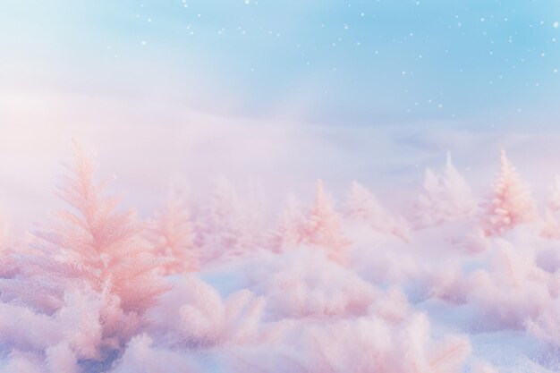 Frosty Pastel Dreams Testualità a tema invernale in toni morbidi e sereni