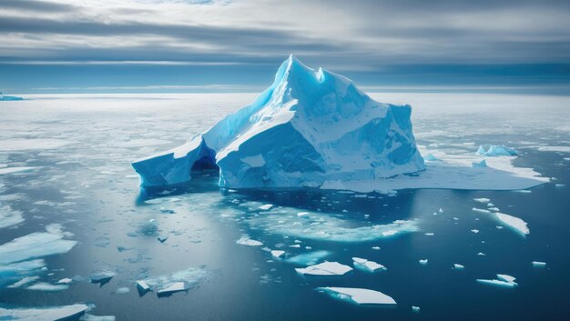 Frozen Majesty Una veduta aerea surreale delle meraviglie glaciali