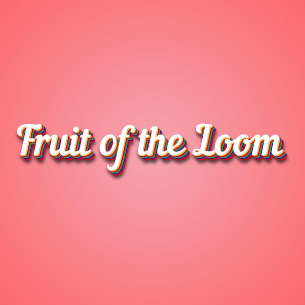 Fruit of the Loom Effetto testuale Foto Immagine Cool