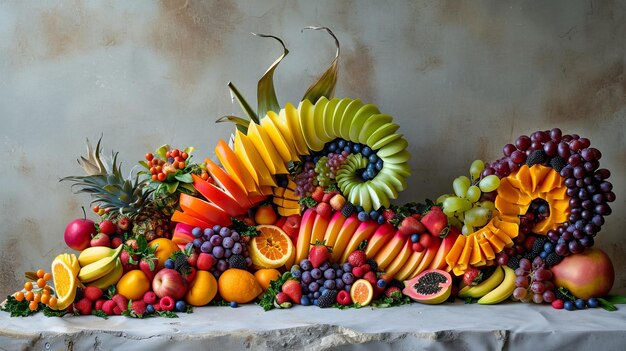 Fruit Splash Wallpaper Un'immagine fresca e rinfrescante per il tuo tablet