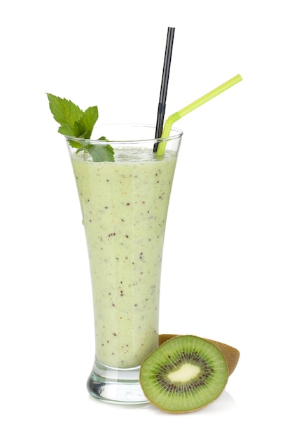 Frullato di latte di kiwi con menta