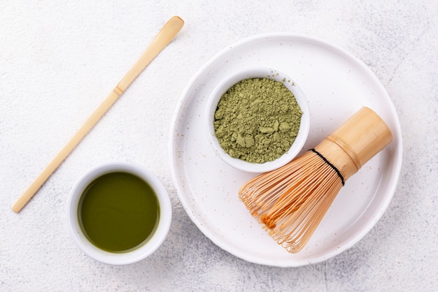 Frullino da tè e bambù Matcha